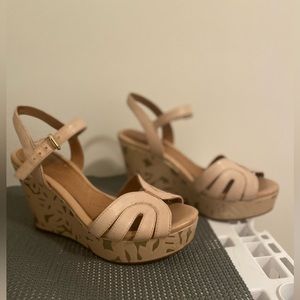 Classy clarks wedges